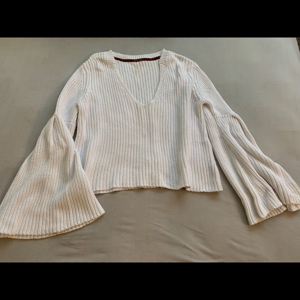 Free People sweater with bell sleeves